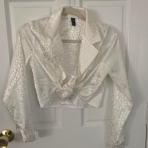 Cheetah Print Satin Top